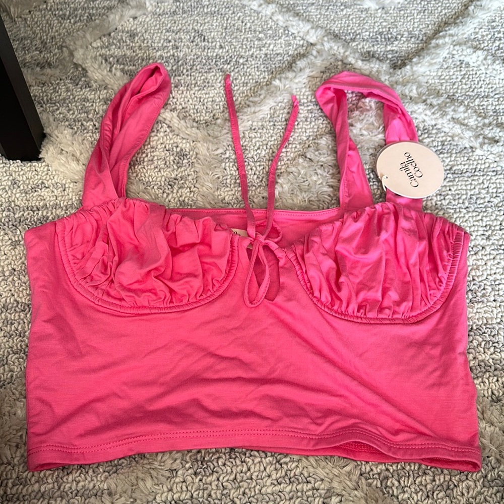 Camila Coelho hot pink tank nwt
